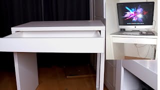 IKEA MICKE DESK UNBOXING AND ASSEMBLING I ITSNEK [upl. by Aicat40]