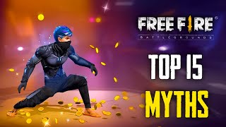 Top 15 Mythbusters in FREEFIRE Battleground  FREEFIRE Myths 259 [upl. by Ecaidnac919]