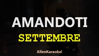 AMANDOTI  SETTEMBRE Karaoke [upl. by Loats]