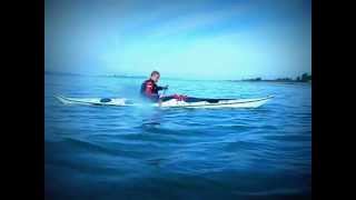 Greenlander pro kayak scull and roll [upl. by Ahsenal]