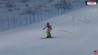 Europa Cup  Slalom Men Levi FIN Nov 23 2024 1st run weliveskiing [upl. by Horlacher]