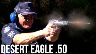 DESERT EAGLE 50 CAL WORLD RECORD 5 SHOTS IN 08 SECONDS in HIGH SPEED Jerry Miculek [upl. by Akiehs]