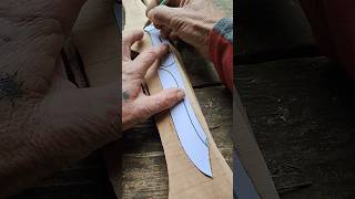 Cuchillo de MADERA para la cocina diy woodworking hazlotumismo wood hazlotumisma artesania [upl. by Elleunamme]