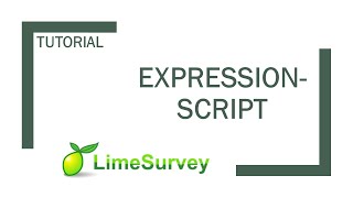 LimeSurvey ExpressionScript quotExpression Managerquot für dynamische Umfragen nutzen [upl. by Olive]