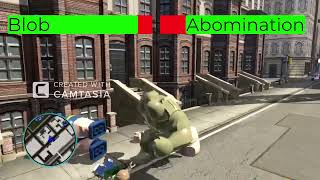 BLOB VS ABOMINATION WITH HEALTHBARS  HD  LEGO MARVEL SUPER HEROES [upl. by Lederer]