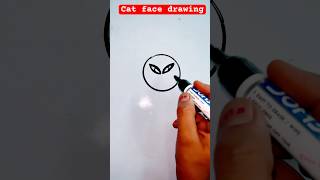 Cat face drawing for kids kidsdrawing howtodraw shorts ​⁠PalakEducationArts [upl. by Lamej]