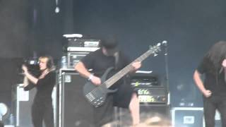 All Shall Perish  There Is No Business To Be Done On A Dead Planet live at Hellfest 2012 [upl. by Nairahcaz989]