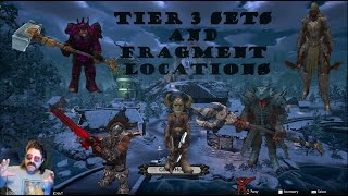 All Tier 3 Sets and Fragment Drop locations  Dungeons of Sundaria [upl. by Airtemak]