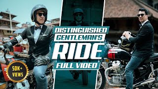 The Distinguished Gentlemans Ride 2023  Kathmandu  Nepal  Full Video  SJ MOTO [upl. by Atikkin118]