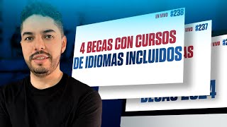 4 Becas con curso de idiomas incluidos  Omar Llerena [upl. by Osnofla]