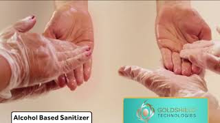 AlcoholFree Hand Sanitiser GOLDSHIELD ®  ANTIMICROBIAL TECHNOLOGIES  DASK Services  Cyprus [upl. by Izmar713]