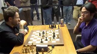 QUEEN GAMBIT ACCEPTED Hikaru Nakamura vs Levon Aronian  Chess blitz 2017 [upl. by Kwasi]