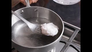 Alton Brown Makes the Perfect Poached Egg  Food Network [upl. by Thebault]