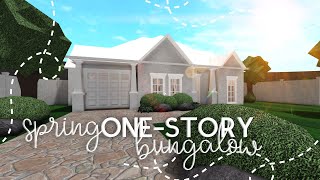 Roblox  Bloxburg Spring OneStory Bungalow  House Build [upl. by Ambrosane875]