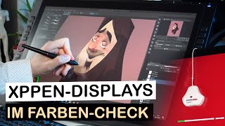 Wie gut sind die Farben von XPPen Monitoren Artist 24Pro 22R Pro und 22E PRO im Test  Giveaway [upl. by Annert]