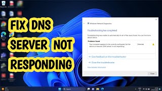 Fix DNS Server Not Responding on Windows 1110 EASY [upl. by Mckenna]