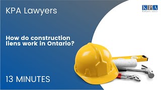 How do construction liens work in Ontario [upl. by Wyatan]