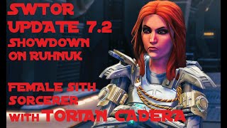 SWTOR 72 Showdown on Ruhnuk Game Movie Female Sith SorcererTorian [upl. by Jaenicke]