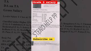 SALARY GRADE D STENOGRAPHER sscsteno sscsteno2022 steno steno2023 cglaso stenographer [upl. by Fadiman]