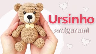 Aprenda a fazer um Ursinho em Amigurumi de crochê passo a passo  Amigurumi bear [upl. by Colier]