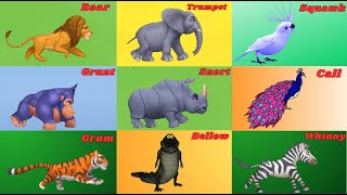 Zoo Animal Sounds Song 9TH11  Animal Sounds Song for Kids  Kids TV [upl. by Imailiv204]