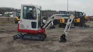 Minikoparka Takeuchi TB 016 2007r rozsuwane gąsienice [upl. by Eigna]