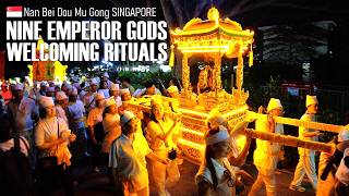 Welcome Ritual  Nine Emperor Gods 九皇爷 Celebration 2024  Nan Bei Dou Mu Gong Singapore 🇸🇬 [upl. by Yesac239]