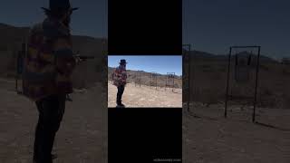 Quick draw hip fire fanning multiple targets 1873 Single action revolver [upl. by Omer]