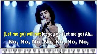 Freddie Mercury amp Queen  quotBohemian Rhapsodyquot Free Karaoke with Lyrics amp chords [upl. by Ayortal949]