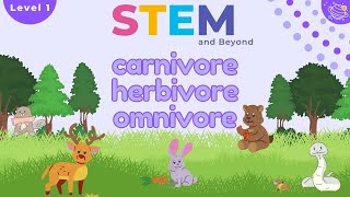 Carnivore Herbivore And Omnivore  KS1 Year 1 Science  STEM Home Learning [upl. by Artair239]