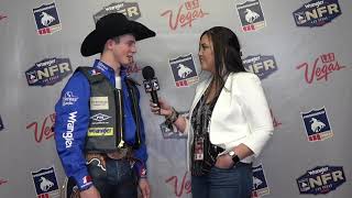 2019 WranglerNFR  Round 1 Winner  Bull Riding  Stetson Wright  925 points [upl. by Mloc]