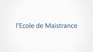 ÉCOLE DE MAISTRANCE Présentation [upl. by Ahsai]