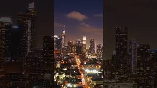 🌃✨Experience the breathtaking skyline of LA as Night Falls dronefootage timelapse [upl. by Nelra]