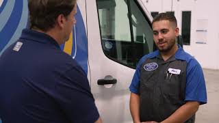 Ford technician gives CEO Jim Farley ideas to upgrade Ford Mobile Service van [upl. by Esirrehc]