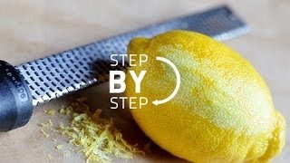 How to Zest a Lemon Like a Pro OR Easy Way to Zest a Lemon [upl. by Ecnerol]