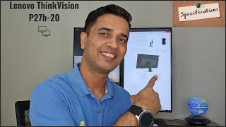 Lenovo ThinkVision P27h20 Specifications Vertical Monitor Setup Instructions [upl. by Rolfston]