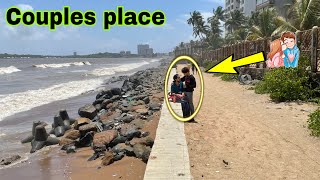 Rock beach Mumbai Versova￼ Andheri West￼ Couple’s place￼ ￼ [upl. by Akimrej646]