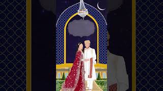 Muslim wedding invitation video  Aexr Graphics shortsfeed [upl. by Odicalp]