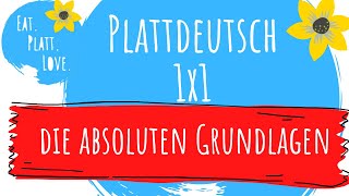 Plattdeutsch lernen für Anfänger I das platte 1x1 I absolute Grundlagen in Plattdeutsch [upl. by Otsuj149]