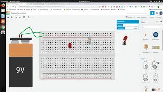 Tinkercad con protoboard led y potenciometro [upl. by Thera]