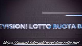 Previsione Lotto Bari [upl. by Anirdnajela]