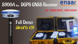 Stonex S900A dgps instrument full demo in telugu  Enaar digital Survey  9666606132  93924 60516 [upl. by Enriqueta676]