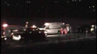 Head on Collision Route 11 Bathurst New Brunswick Dec 7 09 [upl. by Nahtannhoj]