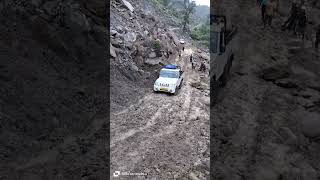 off Road 4x4 Pickup stuck At Toong new NH10 North Sikkim [upl. by Eneliak671]