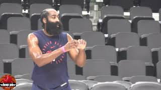 James Harden Shooting Workout At Clippers Practice Ahead Of Intuit Dome Debut Against Suns [upl. by Audras31]