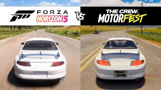 Forza Horizon 5 vs The Crew Motorfest  1998 Mitsubishi FTO GP Version R  FH5 vs TCM Comparison [upl. by Fonsie]