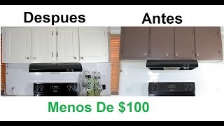 Como Renovar Gabinetes de Cocina Barato [upl. by Suzzy]