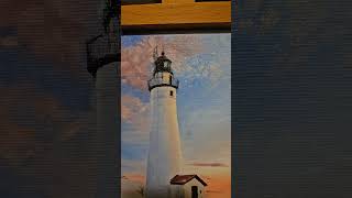 Fort Gratiot lighthouse oil painting titled my dream [upl. by Chu]