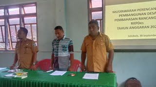 Musyawarah Perencanaan Pembangunan Desa Pembahasan Rancangan RKPDes TA 2025 Desa Adobala [upl. by Herbie]