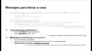 Tromboprofilaxis 7 ¿Cómo y cuándo usar enoxaparina profiláctica [upl. by Fauch]